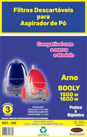 Filtro Aspirador de Pó Arno Booly