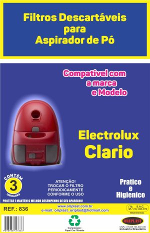 Filtro Aspirador De Pó Electrolux Clario