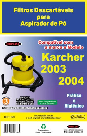 Filtro Aspirador De Pó Karcher 2003/2004