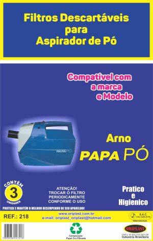 Filtro Aspirador De Pó Arno Papa Pó